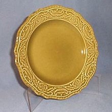 Canonsburg Pottery Regency Ironstone Avocado Green bread plate