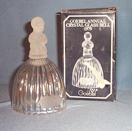1979 Goebel Annual Crystal Glass Bell