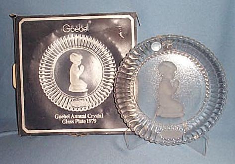 1979 Goebel Annual Crystal Glass Plate