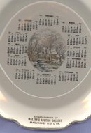 1963 Walter's Auction Gallery, Macungie, PA calendar plate