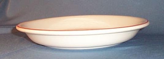 Wheelock Peoria Ovenware Lily Red Line pie plate