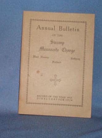 1923 Church Bulletin of the Swamp Mennonite Charge, Quakertown PA