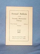 1925 Church Bulletin of the Swamp Mennonite Charge, Quakertown PA