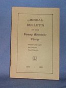 1930 Church Bulletin of the Swamp Mennonite Charge, Quakertown PA