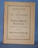 Minutes of the 121st Session of the Eastern District Conference of Mennonites of North America