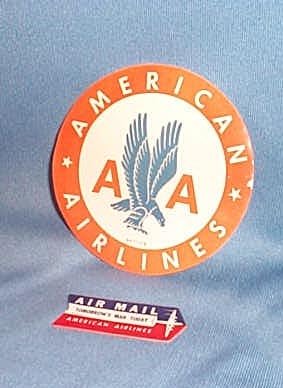 2 American Airlines labels