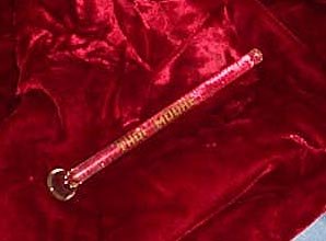 Thos. Moore glass condiment spoon