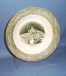 The Old Curiosity Shop green 8.5 inch soup bowl
