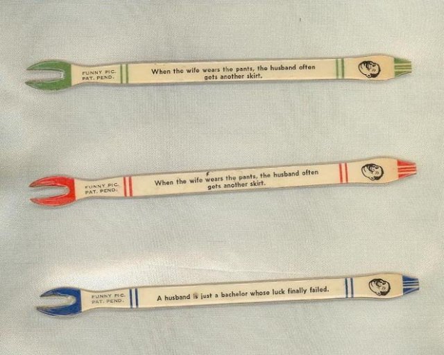3 Funny Pic comic appetizer forks