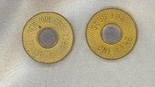 New York City Transit Authority fare token