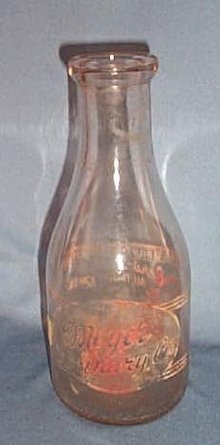 Moyer Dairy Co. quart milk bottle