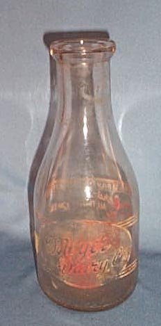 Moyer Dairy Co. quart milk bottle