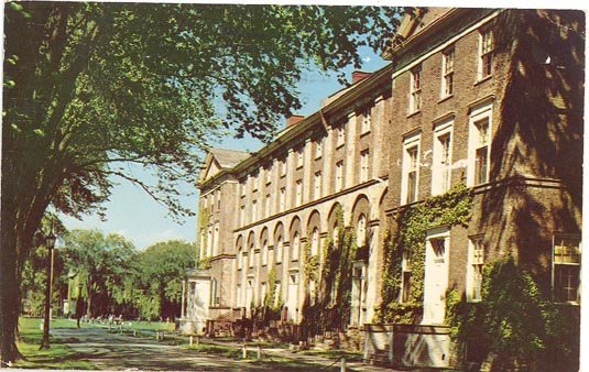 South College, Union College, Schenectady, NY color photo postcard