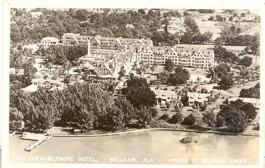 Belleview - Biltmore Hotel, Belleair, Florida black/white photo postcard