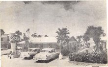 Swiss Colony, Daytona Beach, Florida black/white photo postcard