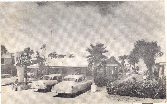 Swiss Colony, Daytona Beach, Florida black/white photo postcard
