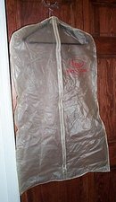 Hess's Men's Store, Allentown PA plastic garment bag and hanger