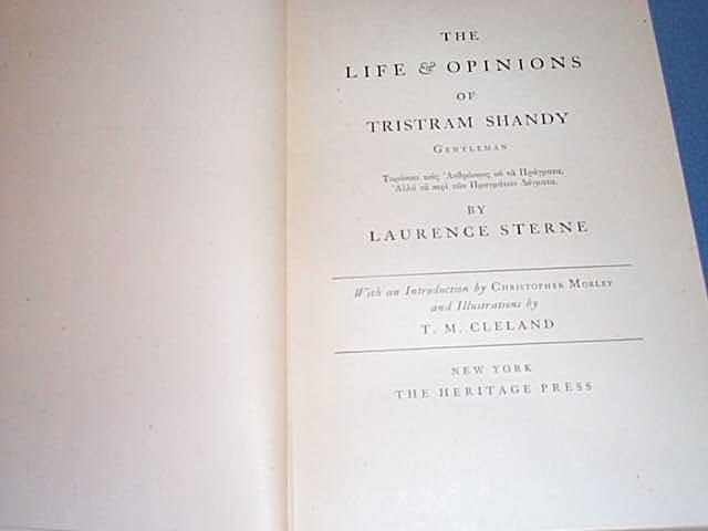 The Life and Opinions of Tristram Shandy by Laurence Sterne