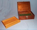 Walnut bureau or jewelry box
