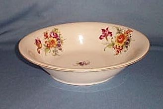 Victoria Czechoslovakia china oval vegetable bowl