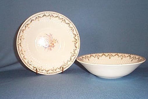 Royal China, Sebring Ohio Painted Flowers cereal bowl