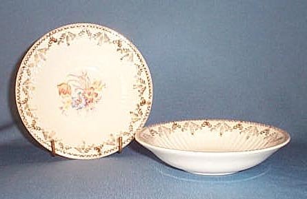 Royal China, Sebring Ohio Painted Flowers berry bowl