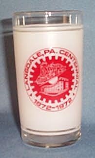 Fairmount Fire Co. Lansdale PA Fireman's Parade glass