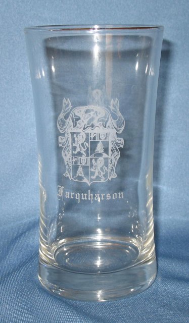 Farquharson Coat of Arms embossed tumbler