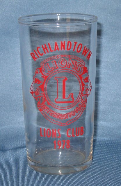 Richlandtown (PA) Lions Club tumbler