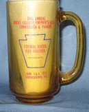 59th Annual Bucks County Firemen's Ass'n Convention and Parde, Doylestown, PA amber glass mug