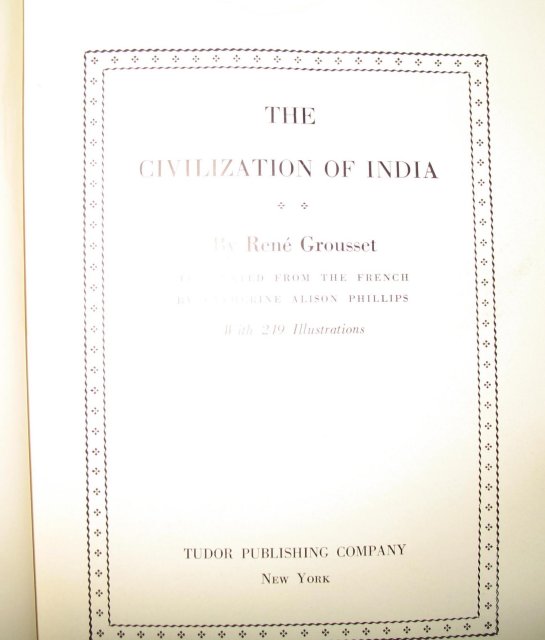 The Civilization of India by Rene Grousset