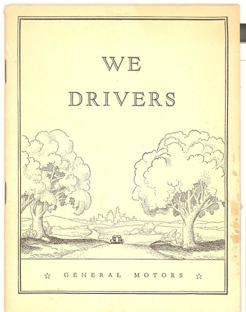 We Drivers booklet from General Motors