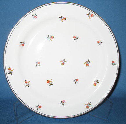 Homer Laughlin Nautilus Cardinal luncheon plate