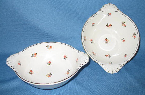 Homer Laughlin Nautilus Cardinal cream soup bowl