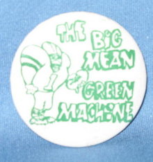 The Big Green Machine football pin