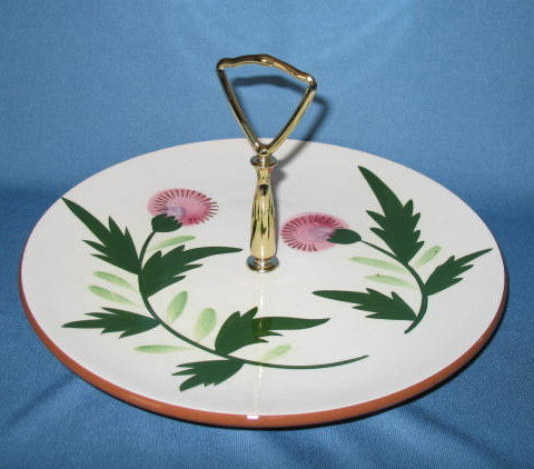Stangl Thistle center-handle serving plate