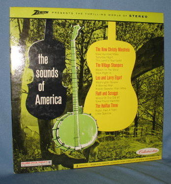 Zenith presents The Sounds of America 33 LP record