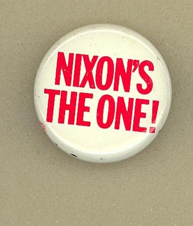 Nixon's The One pinback