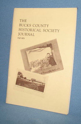 The Bucks County Historical Society Journal, Fall, 1973