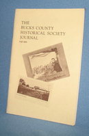 The Bucks County Historical Society Journal, Fall, 1973