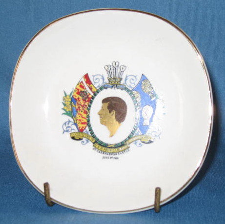 Investiture of H. R. H. Prince Charles as Prince of Wales at Caernarvon Castle, July 1, 1969 commemorative plate