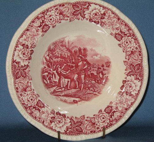 Homer Laughlin Historical America rimmed soup bowl