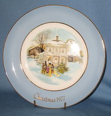 Avon Christmas Plate Series by Enoch Wedgwood 1977
