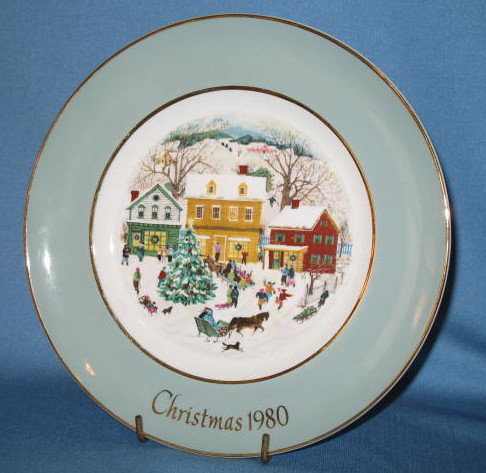 Avon Christmas Plate Series by Enoch Wedgwood 1980