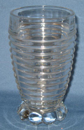 Manhattan depression glass tumbler