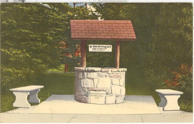 Quakertown Community Wishing Well, Quakertown, PA color postcard