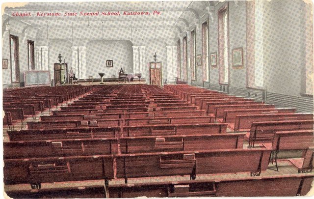 Chapel, Keystone State Normal School, Kutztown , PA color postcard