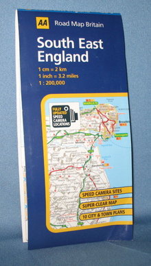 AA Road Map Britain South East England road map