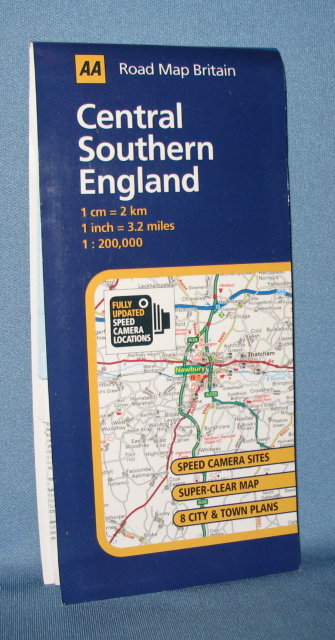AA Road Map Britain Central Southern England road map
