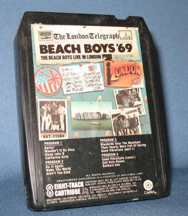 Beach Boys '69, The Beach Boys Live in London stereo eight track tape